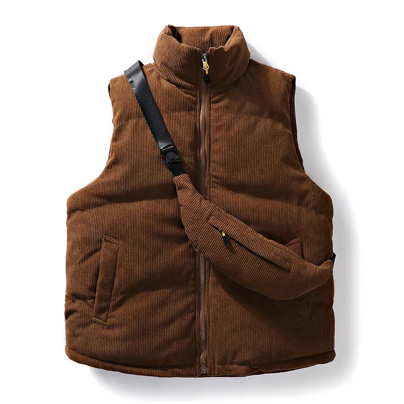 Men Winter White Big Size Vests Solid Padded Cotton Sleeveless Jacket Male Waistcoat Puffer Vest Homme with Bag
Men Winter White Big Size Vests Solid Padded Cotton Sleeveless Jacket Male Waistcoat Puffer Vest Homme with Bag