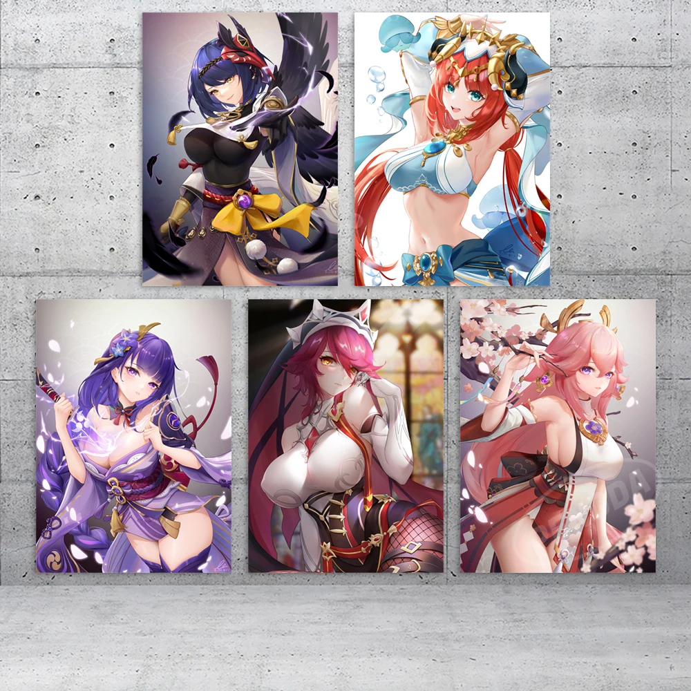 Modular Genshin Impact Pictures Canvas Kujo Sara Painting Beelzebul Wall Art Yae Miko Posters Print Game Living Room Home Decor 
Modular Genshin Impact Pictures Canvas Kujo Sara Painting Beelzebul Wall Art Yae Miko Posters Print Game Living Room Home Decor