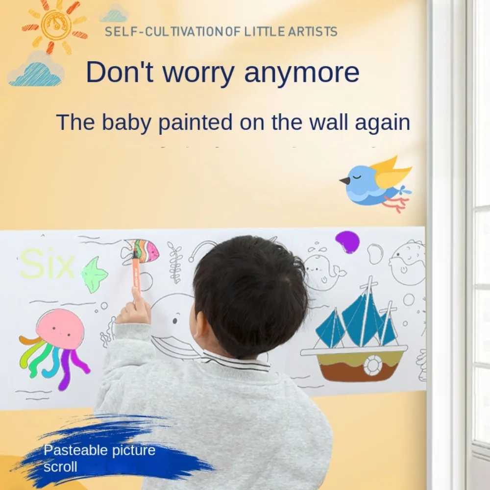 Long Picture Scroll Children Graffiti Scroll Kindergarten Baby Not Dirty Wall Can Be Pasted Wall Painting Paper
Long Picture Scroll Children Graffiti Scroll Kindergarten Baby Not Dirty Wall Can Be Pasted Wall Painting Paper