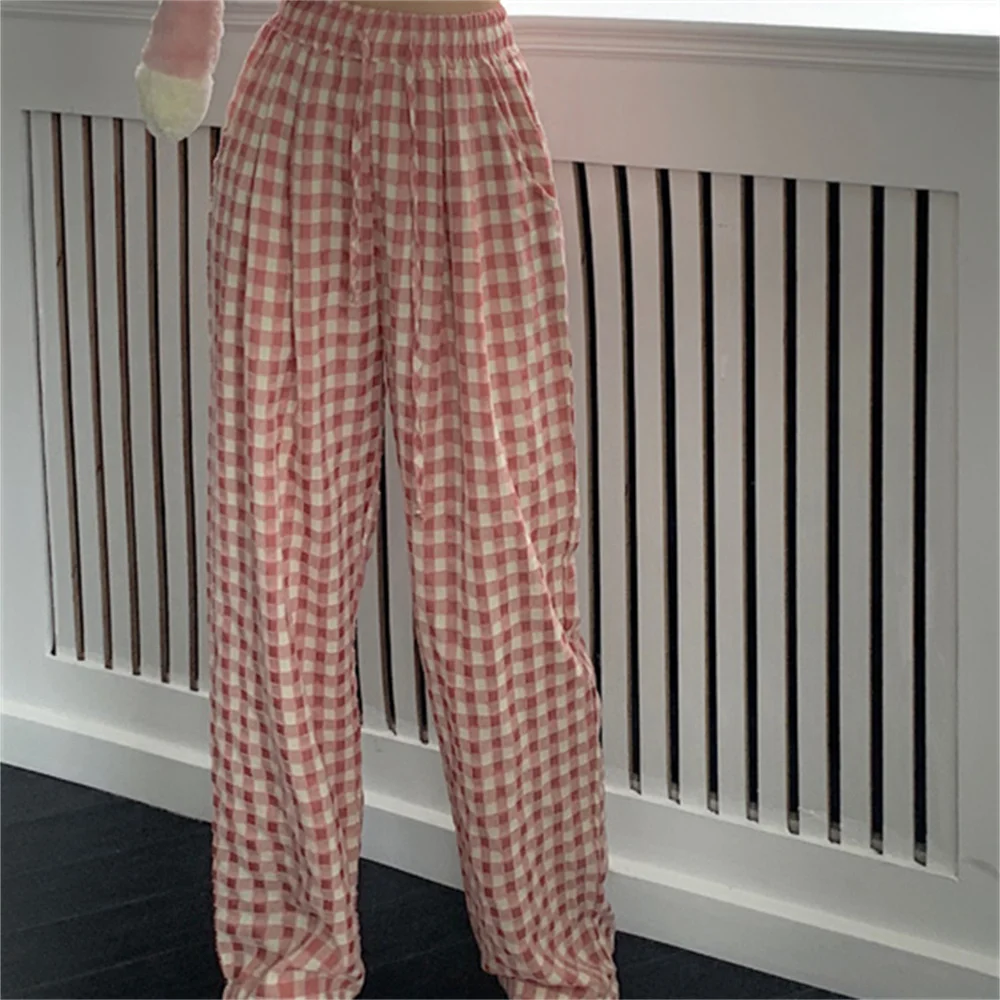 PLAMTEE Women Classic Plaid Pants New Drawstring Slim Autumn 2022 Hot Straight Loose Fashion Office Lady Wide Leg Trousers
PLAMTEE Women Classic Plaid Pants New Drawstring Slim Autumn 2022 Hot Straight Loose Fashion Office Lady Wide Leg Trousers