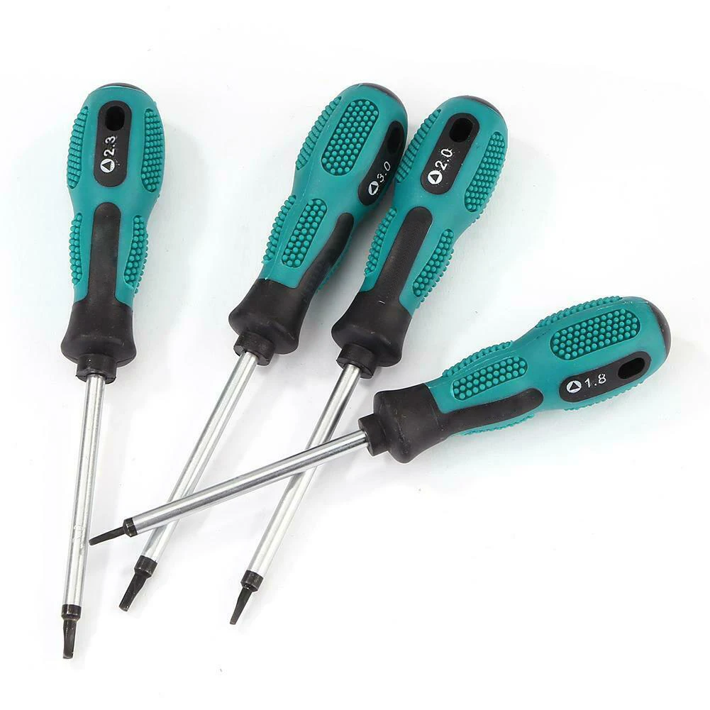 4Pcs Magnetic Triangle Screwdriver Set 1.8/2.0/2.3/3.0mm Repair Hand Tool Chromium Vanadium Alloy Steel Screwdriver
4Pcs Magnetic Triangle Screwdriver Set 1.8/2.0/2.3/3.0mm Repair Hand Tool Chromium Vanadium Alloy Steel Screwdriver