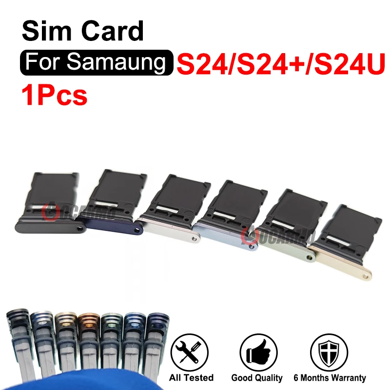 

For Samsung Galaxy S24 Plus S24+ Ultra S24U Single Sim Tray Dual Sim Card Holder Slot Replacement Part