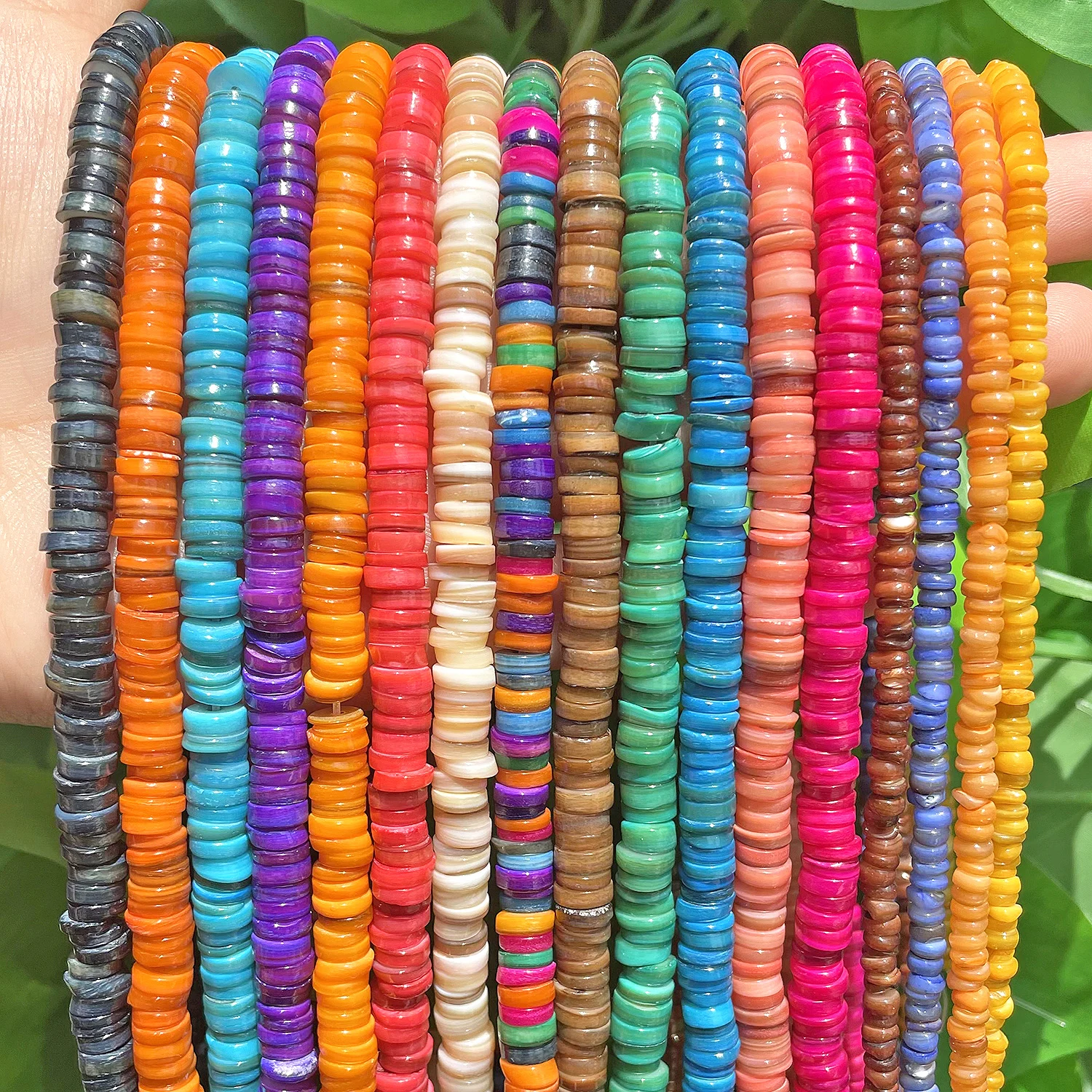 

Цветные пресноводные бусины в виде ракушек, круглые бусины в форме ракушек для изготовления ювелирных изделий, браслетов, серег, ожерелий ручной работы, подарок, 4, 6 мм
