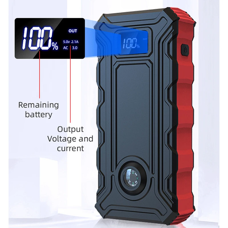 12V Multi-function Portable Car Emergency Battery Booster Power Bank Jumper Pack Car Jump Starter
12V Multi-function Portable Car Emergency Battery Booster Power Bank Jumper Pack Car Jump Starter