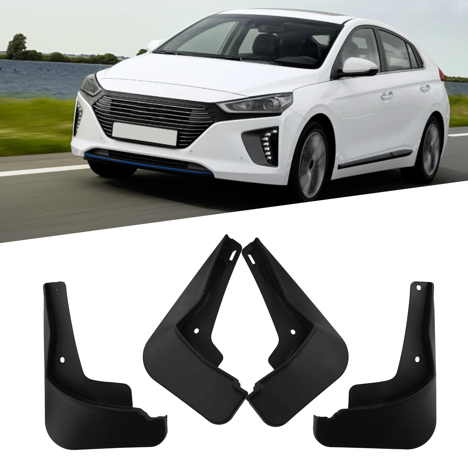 4Pcs Black Splash Guards Mud Flaps Guards For Hyundai Ioniq 6 2022+ High Quality Durable And Practical Car Tire Fender
4Pcs Black Splash Guards Mud Flaps Guards For Hyundai Ioniq 6 2022+ High Quality Durable And Practical Car Tire Fender