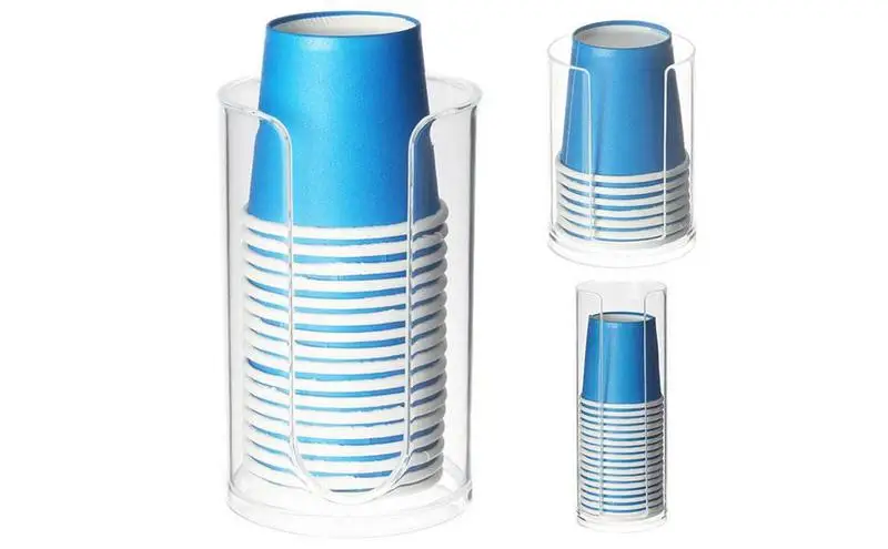 Cup Dispenser Disposable Mouthwash Paper Cups Plastic Cup Holder Cup Dispenser Storage Rack Cups Container For Hotel Kitchen
Cup Dispenser Disposable Mouthwash Paper Cups Plastic Cup Holder Cup Dispenser Storage Rack Cups Container For Hotel Kitchen