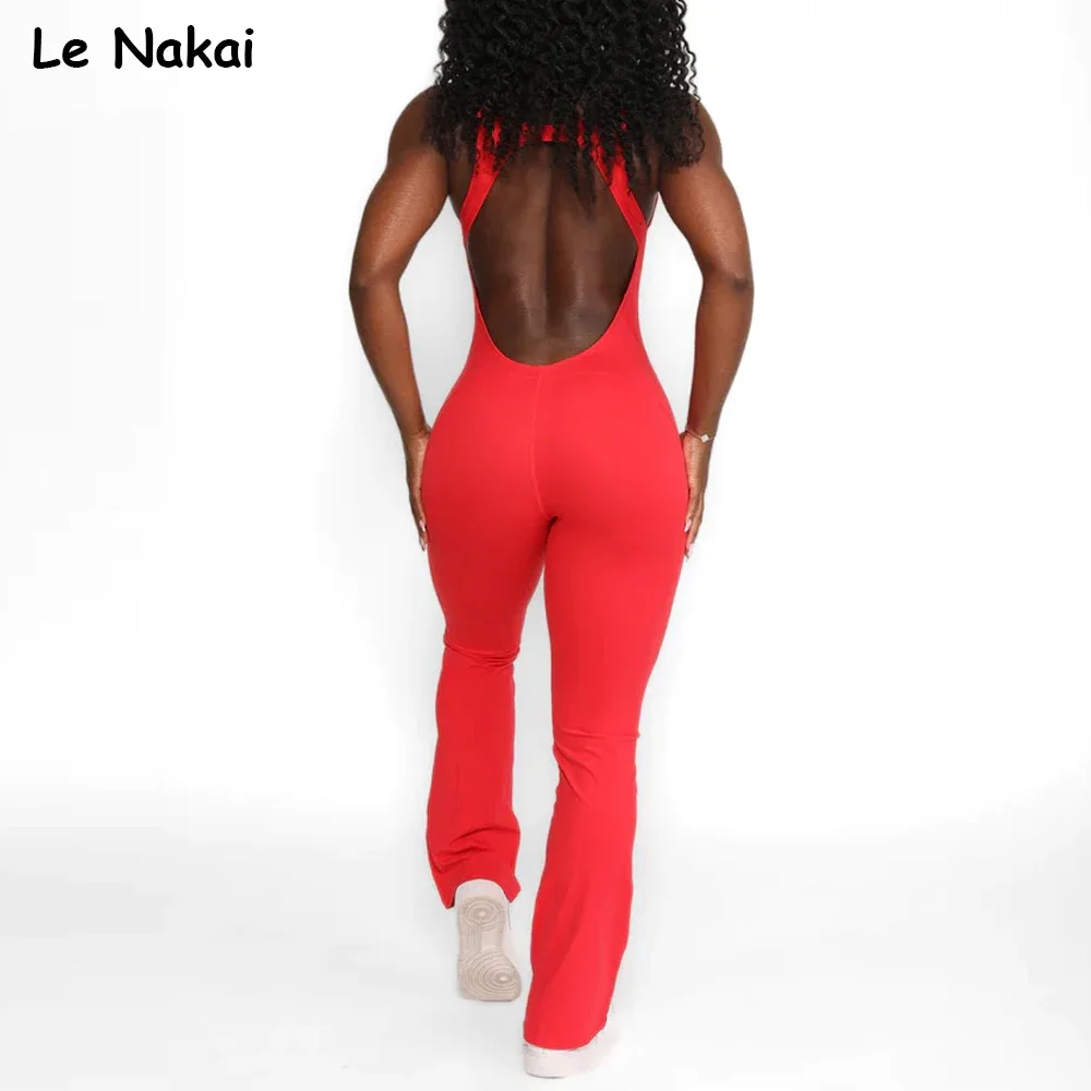 New Open Back Jumpsuit for Women Fitness Tracksuit One Piece Yoga Set Workout Gym Suit Padded Backless Gym Clothing
New Open Back Jumpsuit for Women Fitness Tracksuit One Piece Yoga Set Workout Gym Suit Padded Backless Gym Clothing