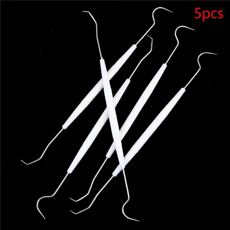 New 5PCS Stainless Steel Double Ends Dentist Teeth Clean Hygiene Explorer Probe Hook Pick Dental Instrument Dental Tool
New 5PCS Stainless Steel Double Ends Dentist Teeth Clean Hygiene Explorer Probe Hook Pick Dental Instrument Dental Tool
