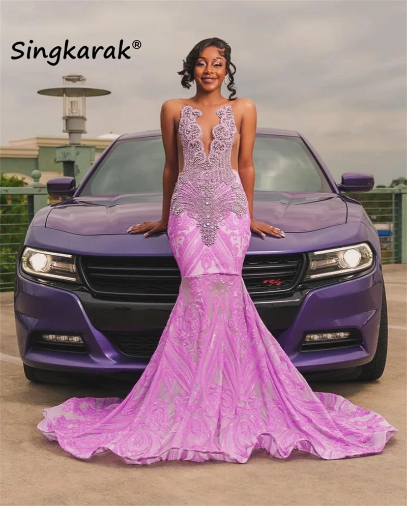 Sparkly Sexy Purple Prom Dress 2024 Beads Crystal Rhinestones Sequins Gown Wedding Reception Robe De Bal Birthday Party Gowns
Sparkly Sexy Purple Prom Dress 2024 Beads Crystal Rhinestones Sequins Gown Wedding Reception Robe De Bal Birthday Party Gowns