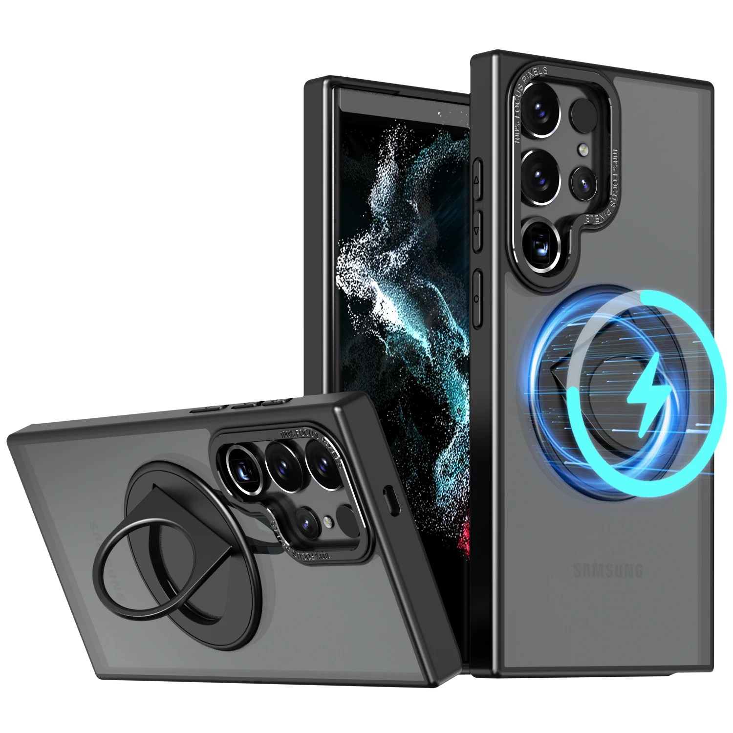 Defender Magnetic Ring Bracket Magsafe Case for Galaxy S23 Ultra S22 Plus S23 FE Shockproof Frosted Wireless Charging Phone Case
Defender Magnetic Ring Bracket Magsafe Case for Galaxy S23 Ultra S22 Plus S23 FE Shockproof Frosted Wireless Charging Phone Case