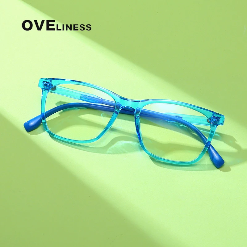 

Anti Blue Light Blocking Optical Glasses Frame Boy girl Kids Square TR90 Children myopia prescription Eyeglasses frames eyewear