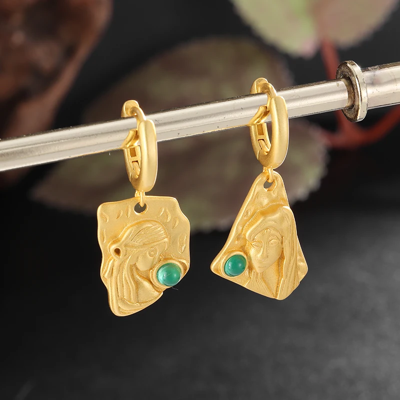 Fashionable Exquisite Irregular Baroque Goddess Head Earrings Jewelry Gift Earrings for Women
Fashionable Exquisite Irregular Baroque Goddess Head Earrings Jewelry Gift Earrings for Women