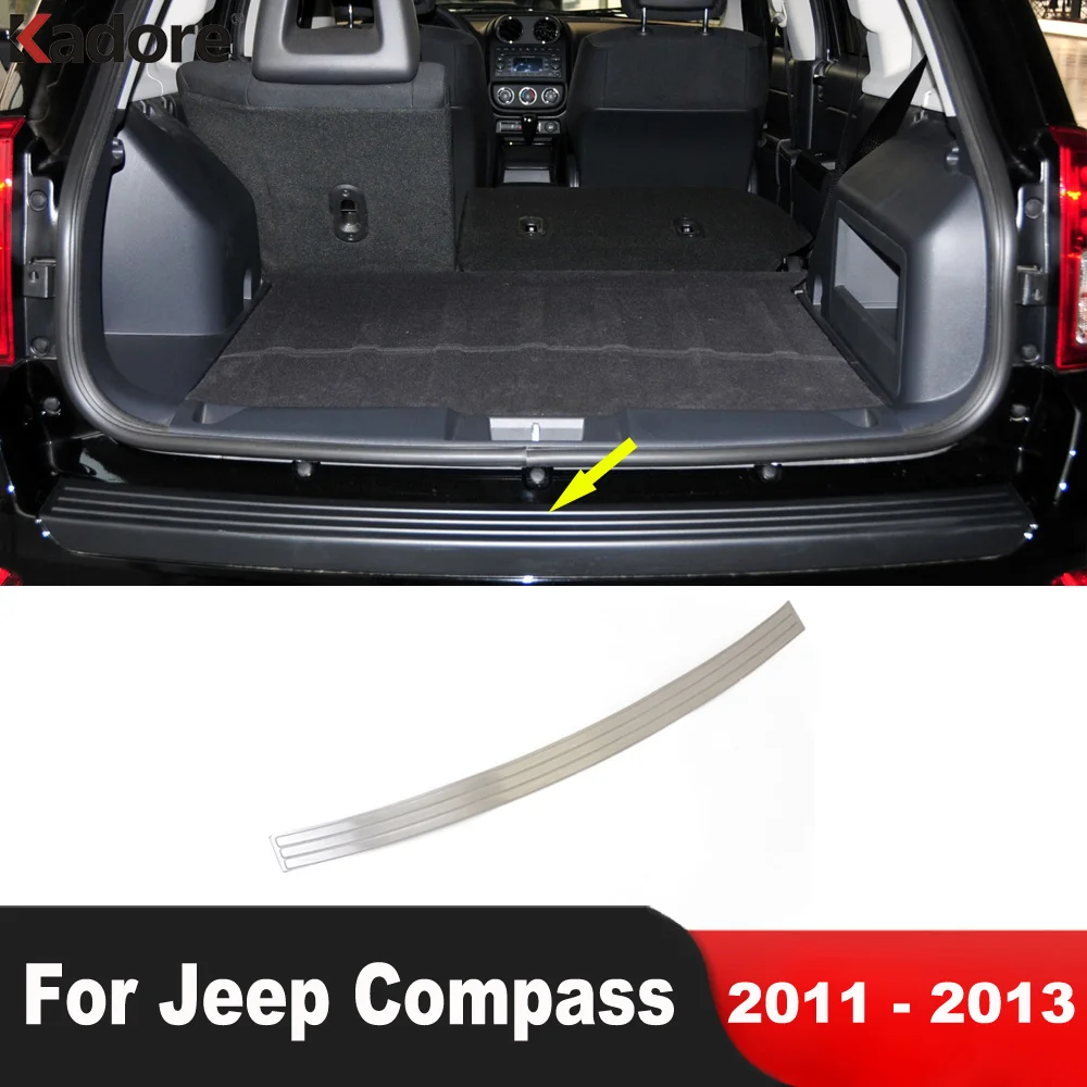 Rear Trunk Bumper Cover Trim For Jeep Compass 2011 2012 2013 Stainless Car Tailgate Door Sill Plate Protector Guard Accessories
Rear Trunk Bumper Cover Trim For Jeep Compass 2011 2012 2013 Stainless Car Tailgate Door Sill Plate Protector Guard Accessories