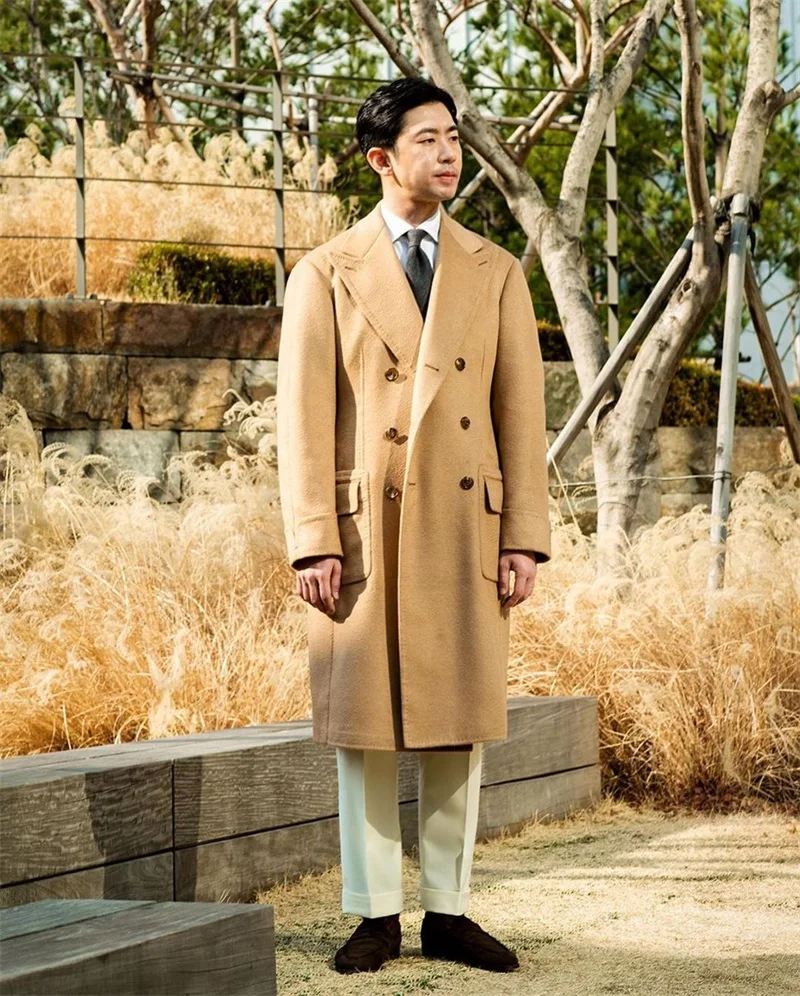Camel Men Overcoat Winter Thick Warm Formal Double Breasted Long Coat Office Business Custom Made Male Jacket Kingcoat
Camel Men Overcoat Winter Thick Warm Formal Double Breasted Long Coat Office Business Custom Made Male Jacket Kingcoat
