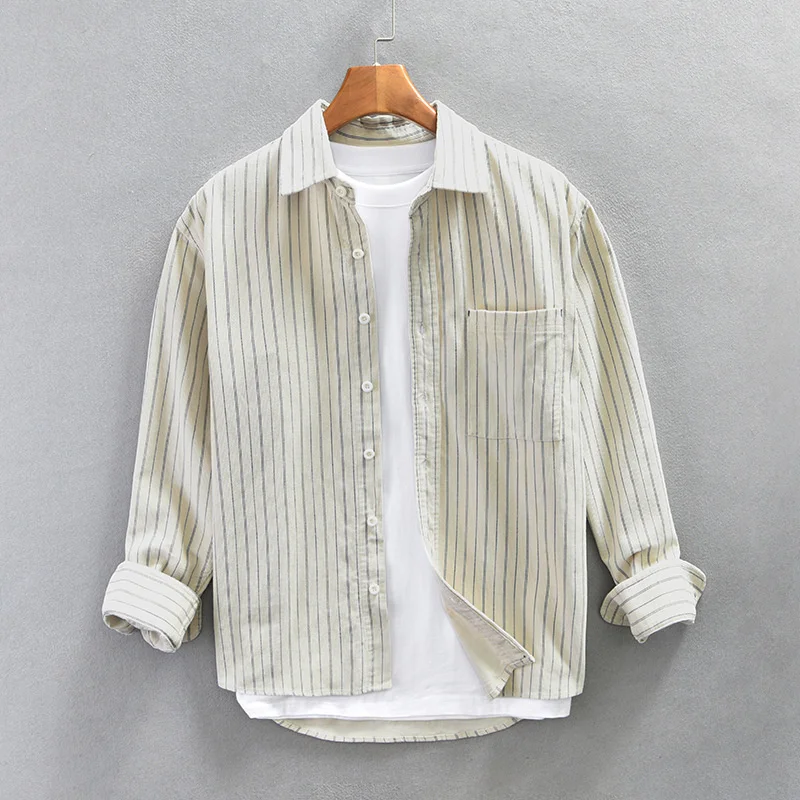Men's Corduroy Casual Shirt Solid Color Casual Cotton Male Loose Top Shirt Coats Fashion High Quality Man Striped Dress Shirts
Men's Corduroy Casual Shirt Solid Color Casual Cotton Male Loose Top Shirt Coats Fashion High Quality Man Striped Dress Shirts