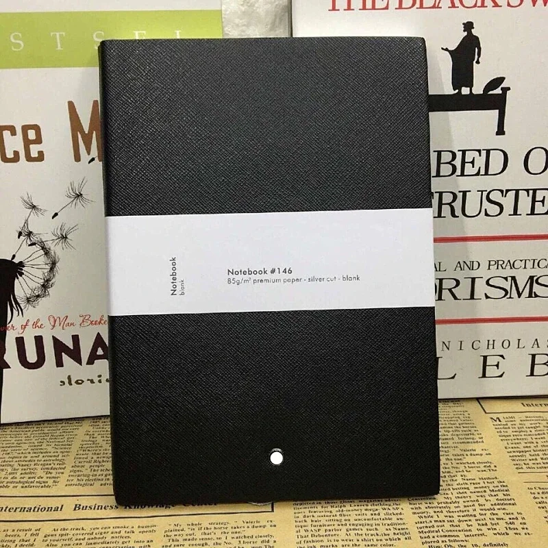 

New Notepads Note Cover Periodical Leather Classic Book Black Business Quality Handmade High #146 Notebook Agenda Diary