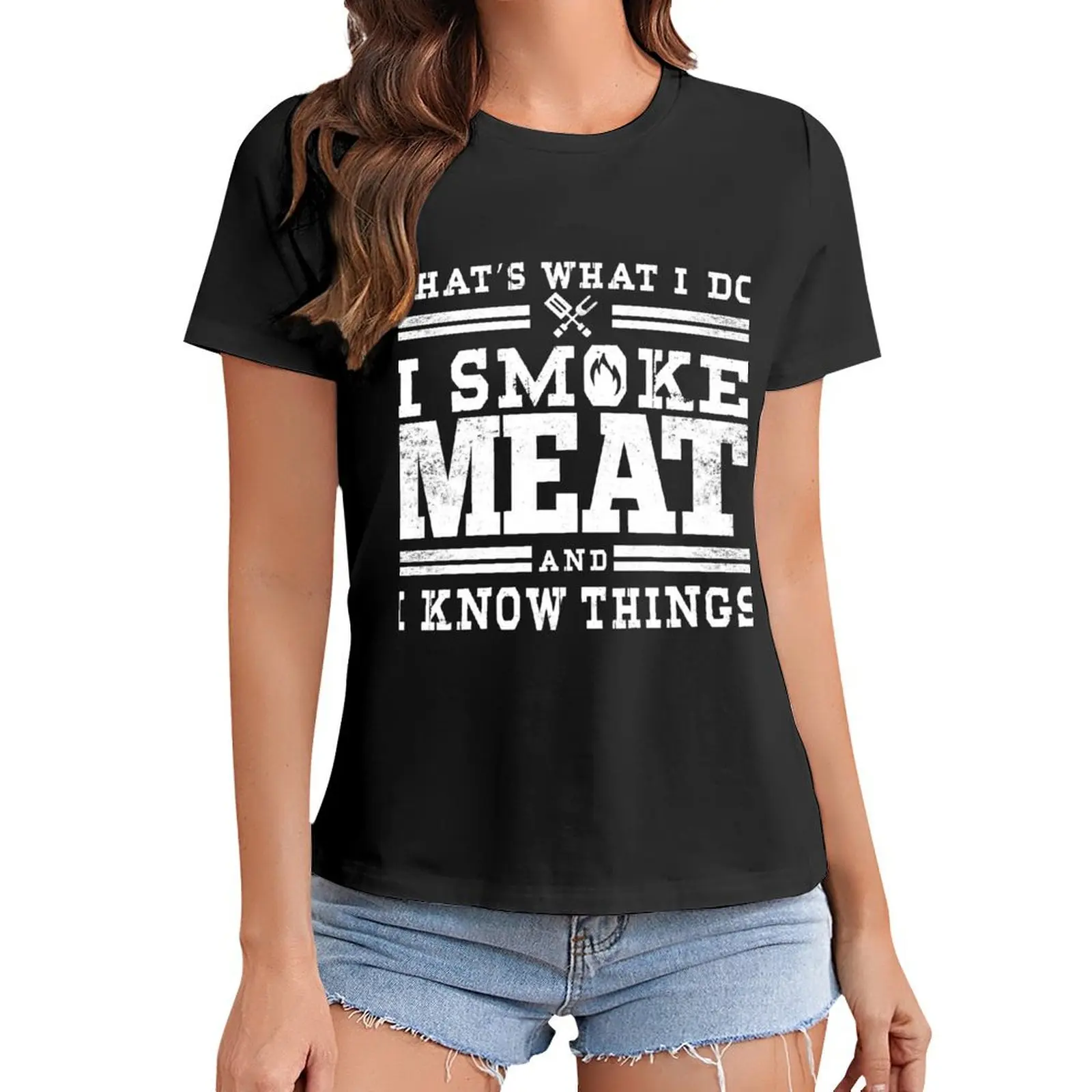 Perfect Pitmaster Gift Meat Grilling Barbecue Meat Smoker - I Smoke Meat And I Know Things T-Shirt
Perfect Pitmaster Gift Meat Grilling Barbecue Meat Smoker - I Smoke Meat And I Know Things T-Shirt