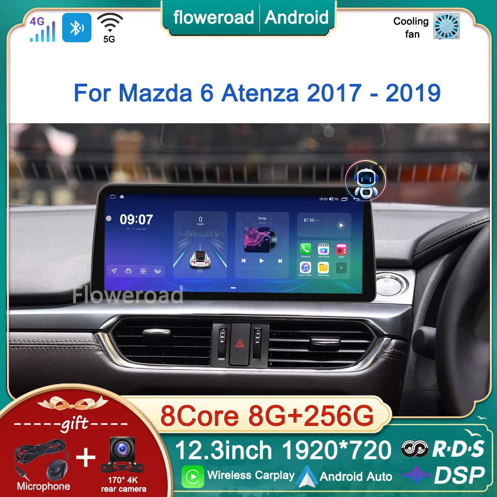 12.3inch 4G Android 13 For Mazda 6 Atenza 2017 2018 2019 RHD Car Radio Multimedia Player Navigation GPS Wireless Carplay NO 2din
12.3inch 4G Android 13 For Mazda 6 Atenza 2017 2018 2019 RHD Car Radio Multimedia Player Navigation GPS Wireless Carplay NO 2din