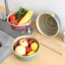 1pcs Kitchen Supplies Double Layer Hollow Fruit Basin Foldable Filter Wall Mounted Drain Basket Multifunctional Drain Basket
1pcs Kitchen Supplies Double Layer Hollow Fruit Basin Foldable Filter Wall Mounted Drain Basket Multifunctional Drain Basket