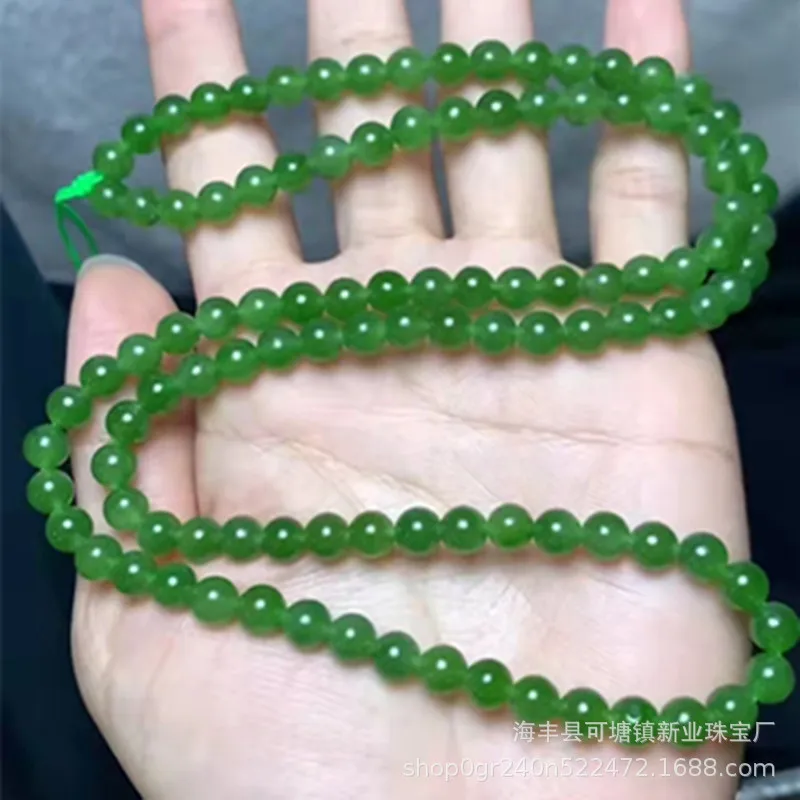 Wholesale Natural Russian Hetian Jade 6 M108 Beads Pendant Apple Green Clean, No Miscellaneous and No Crack
Wholesale Natural Russian Hetian Jade 6 M108 Beads Pendant Apple Green Clean, No Miscellaneous and No Crack