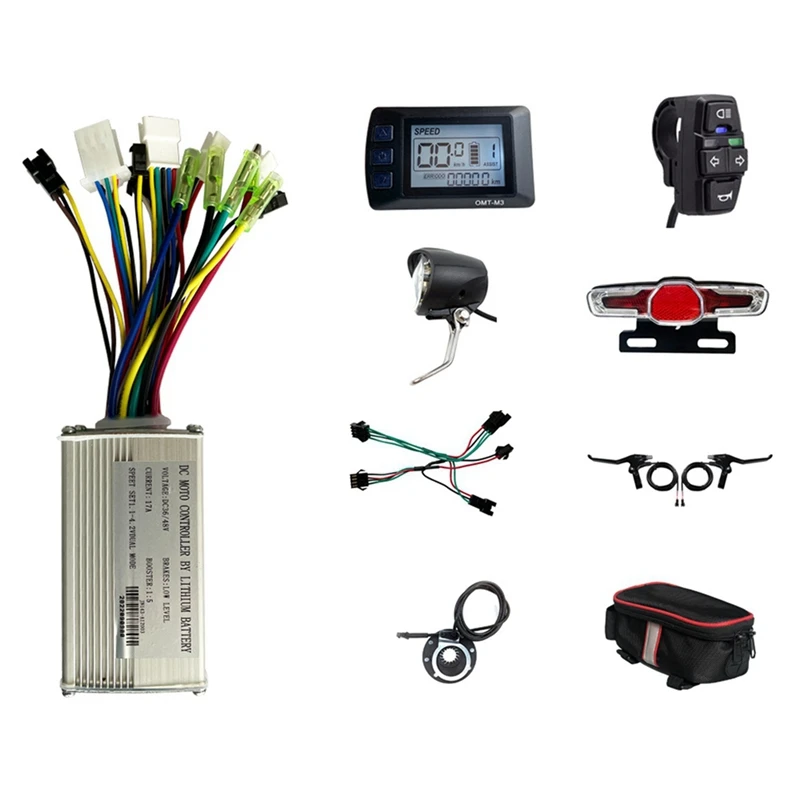36V 48V 250W 350W E-Bike 17A Sine Wave Brushless Controller With KT M3 Display E-Bike Light Kit
36V 48V 250W 350W E-Bike 17A Sine Wave Brushless Controller With KT M3 Display E-Bike Light Kit