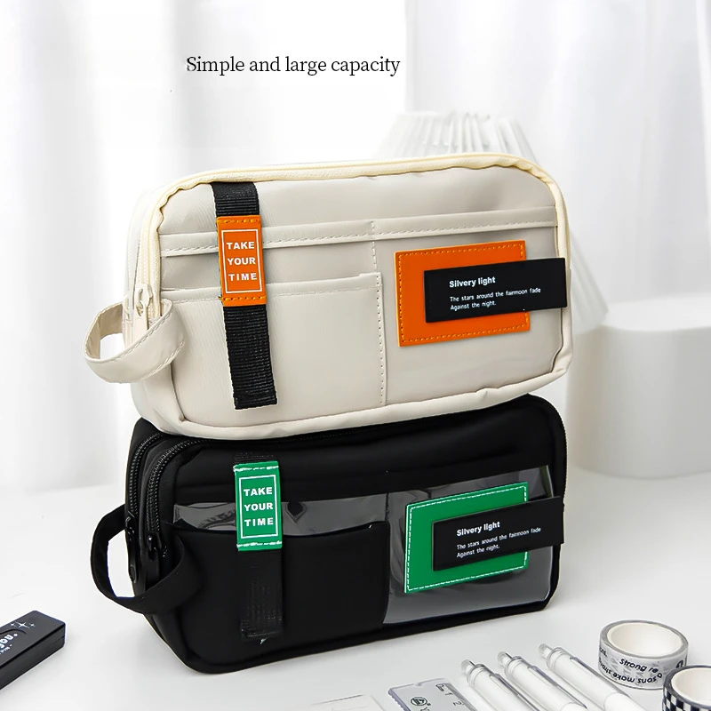 Большой Вместительный карандаш, искусственные канцелярские принадлежности для мальчиков и девочек, тонкий пенал, чехол для карандашей, товары для хранения
Большой Вместительный карандаш, искусственные канцелярские принадлежности для мальчиков и девочек, тонкий пенал, чехол для карандашей, товары для хранения