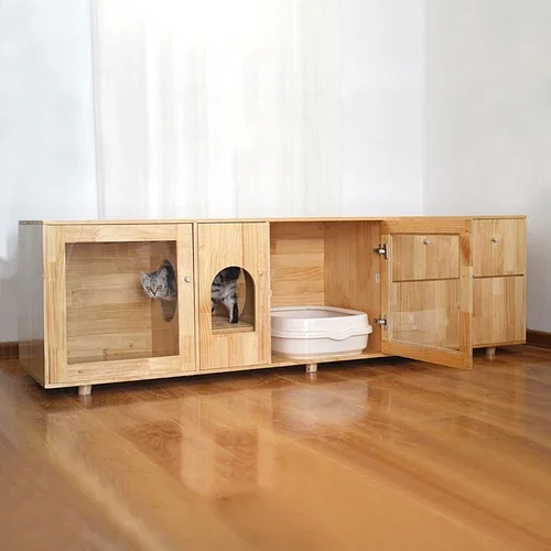 Cat Villa Cage Extra Large Free Space Solid Wood Indoor Home Warm Cat Cabinet TV Cabinet Cat Nest Toilet Integrated
Cat Villa Cage Extra Large Free Space Solid Wood Indoor Home Warm Cat Cabinet TV Cabinet Cat Nest Toilet Integrated