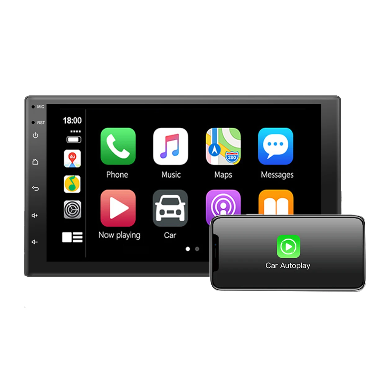 

YUEHOO YH-D110-B 7-inch Android 12.0 Car Audio And Video Player IPS Screen+2.5D Screen 8 Core 2.5GHz CPU