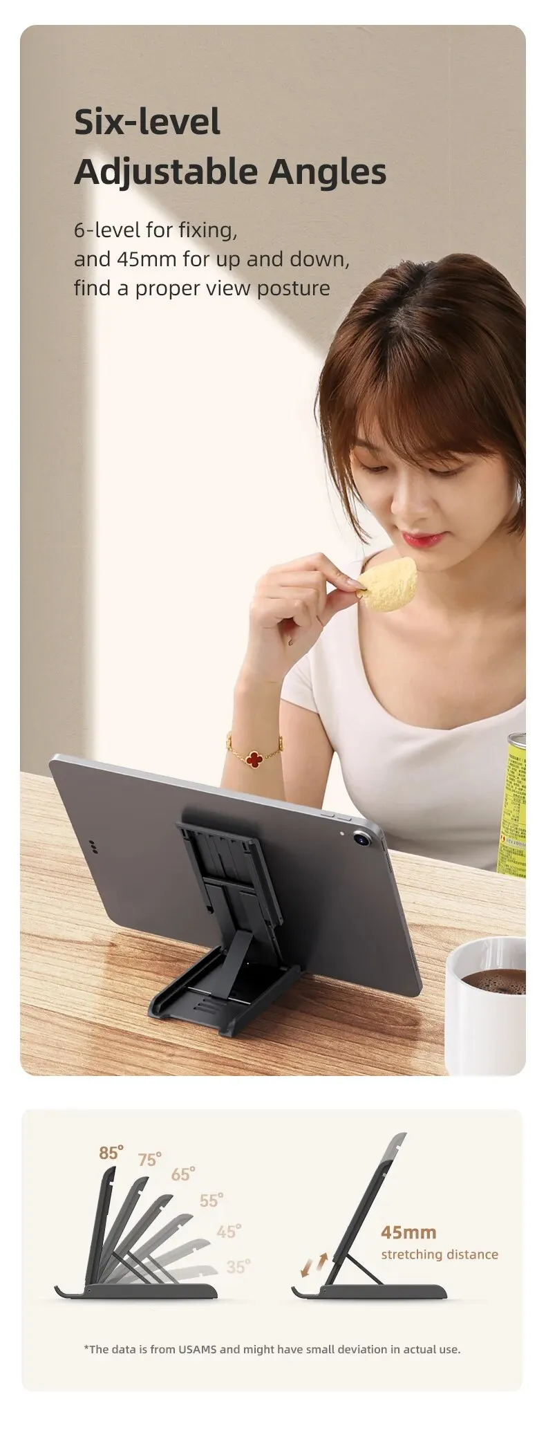 US-ZJ073 Telescopic Foldable Phablet Desktop Stand 4 Mallzona S56748c1721e24576a8b4e0e73628783cK US-ZJ073 Telescopic Foldable Phablet Desktop Stand Mallzona