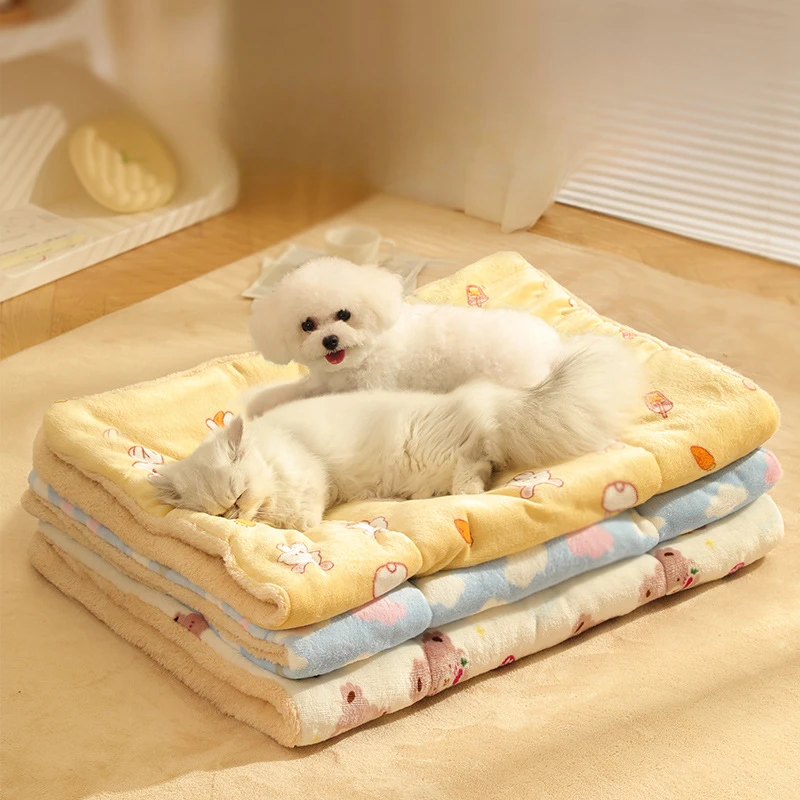 Warm Pet Sleeping Mat Soft Fleece Dog Bed Cute Pet Blanket Thicken Puppy Sleep Mat Pet Pad Cushion for Small Medium Large Dogs
Warm Pet Sleeping Mat Soft Fleece Dog Bed Cute Pet Blanket Thicken Puppy Sleep Mat Pet Pad Cushion for Small Medium Large Dogs