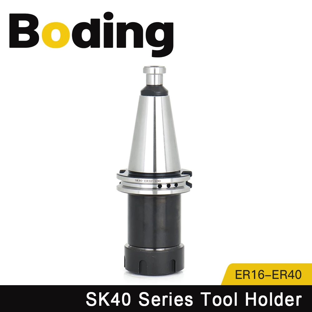BODING High Precision SK40-ER16 ER20 ER25 ER32 ER40 Elastic Collet Tool Shank SK40 CNC Tool Shank
BODING High Precision SK40-ER16 ER20 ER25 ER32 ER40 Elastic Collet Tool Shank SK40 CNC Tool Shank