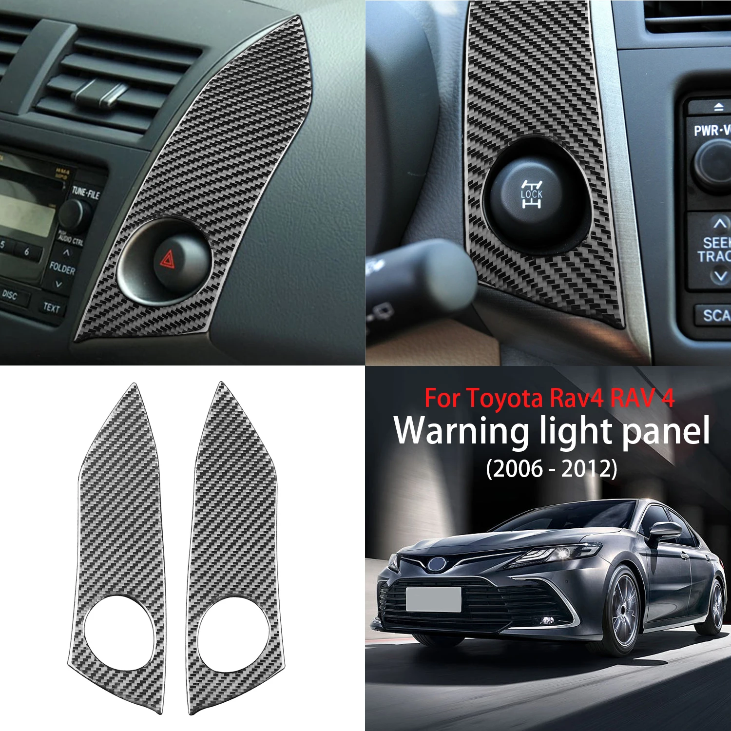 Car Carbon Fiber Center Control Panel Warning Light Switch Cover Frame Trim For Toyota Rav4 RAV 4 2006 - 2012 Car Accessories
Car Carbon Fiber Center Control Panel Warning Light Switch Cover Frame Trim For Toyota Rav4 RAV 4 2006 - 2012 Car Accessories
