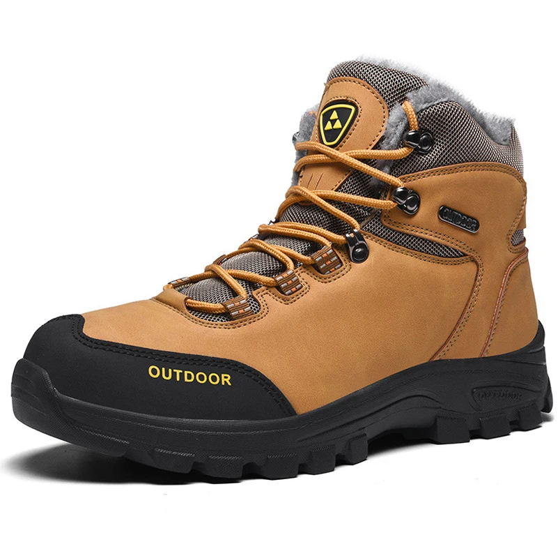 Genuine Leather Men's Winter Boots Plush Warm Anti Slip Sports Outdoor Snow Boots Hiking Shoes Wear Resistant Men's Ankle Boots
Genuine Leather Men's Winter Boots Plush Warm Anti Slip Sports Outdoor Snow Boots Hiking Shoes Wear Resistant Men's Ankle Boots