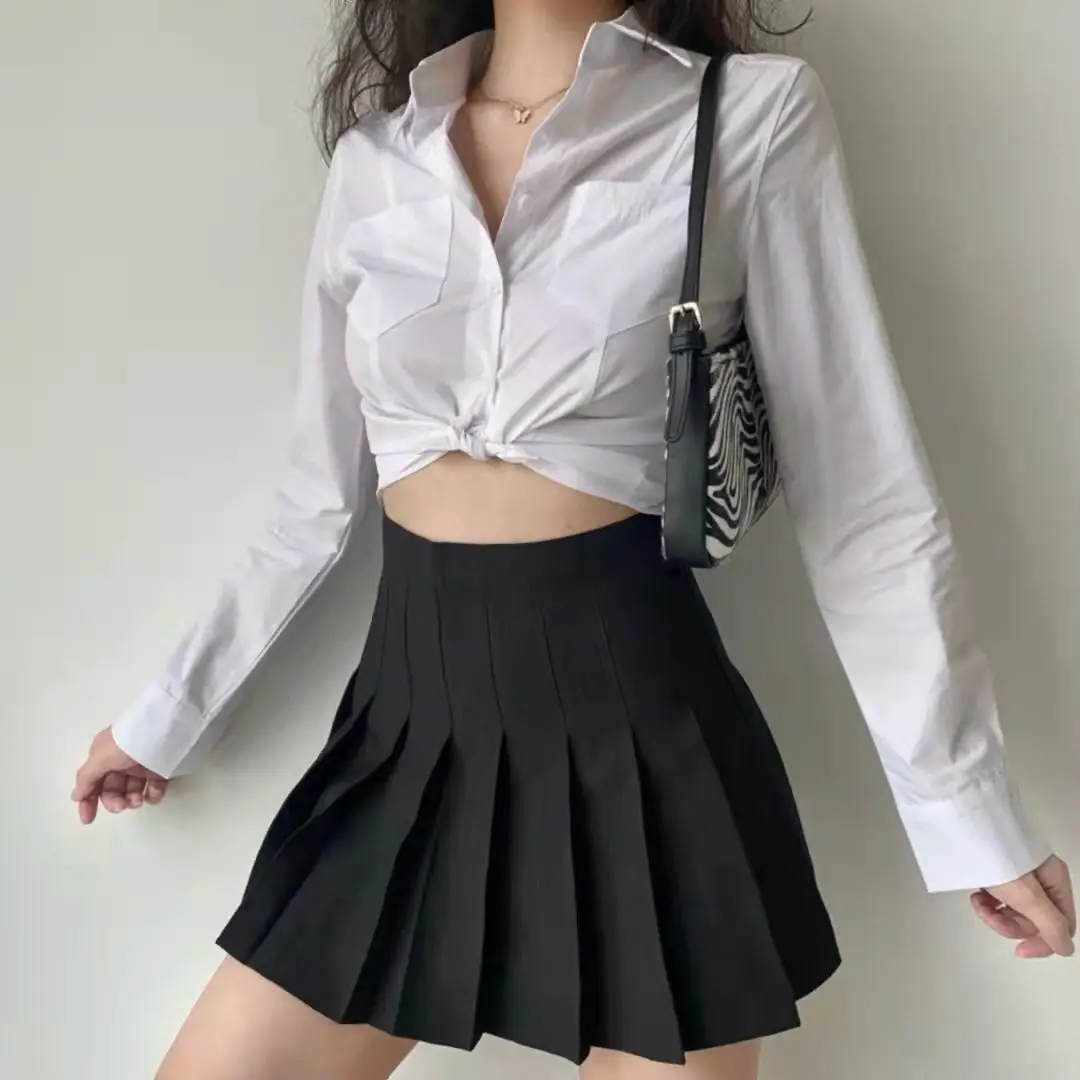 

Womens Shirt & Blouse Long Sleeve Tops for Women Sexy Clothes Collar White Aesthetic Beautiful In Promotions Elegant Luxury Cute