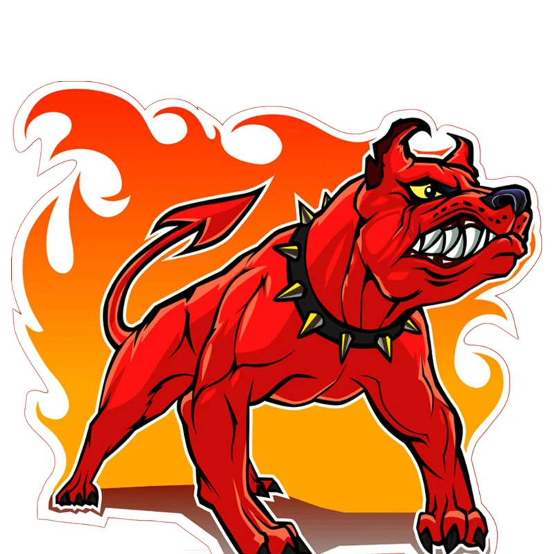 V1449# Car Sticker Angry Pitbull In Fire Funny Colorful Auto Motorcycles Accessories PVC Decals Pegatinas Para Coches
V1449# Car Sticker Angry Pitbull In Fire Funny Colorful Auto Motorcycles Accessories PVC Decals Pegatinas Para Coches