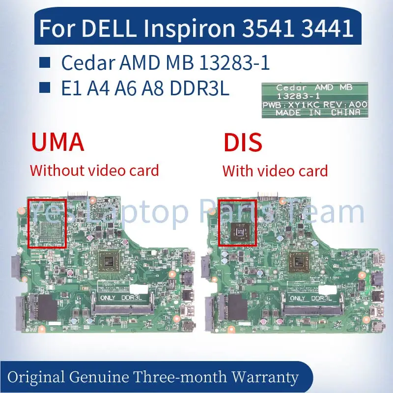 13283-1 For DELL Inspiron 3541 3441 Cedar Laptop Mainboard 04XK49 0F594Y 0HMH2G 0F27GH 03F7WK 01C4VF 02YGJ2 Notebook Motherboard
13283-1 For DELL Inspiron 3541 3441 Cedar Laptop Mainboard 04XK49 0F594Y 0HMH2G 0F27GH 03F7WK 01C4VF 02YGJ2 Notebook Motherboard