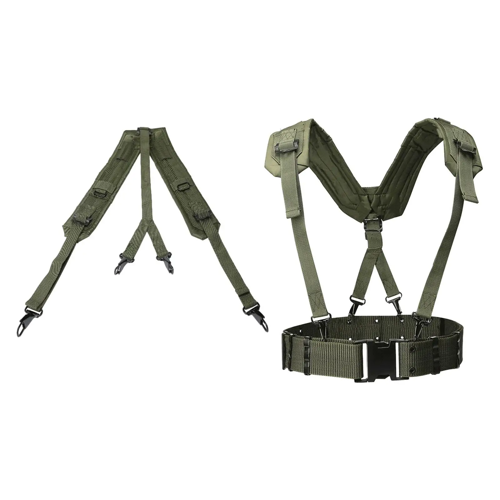 Y Shaped Suspenders Men Women Tool Duty Belt Harness Multipurpose Portable Nylon Suspenders for Duty Belt for Outdoor Activities
Y Shaped Suspenders Men Women Tool Duty Belt Harness Multipurpose Portable Nylon Suspenders for Duty Belt for Outdoor Activities