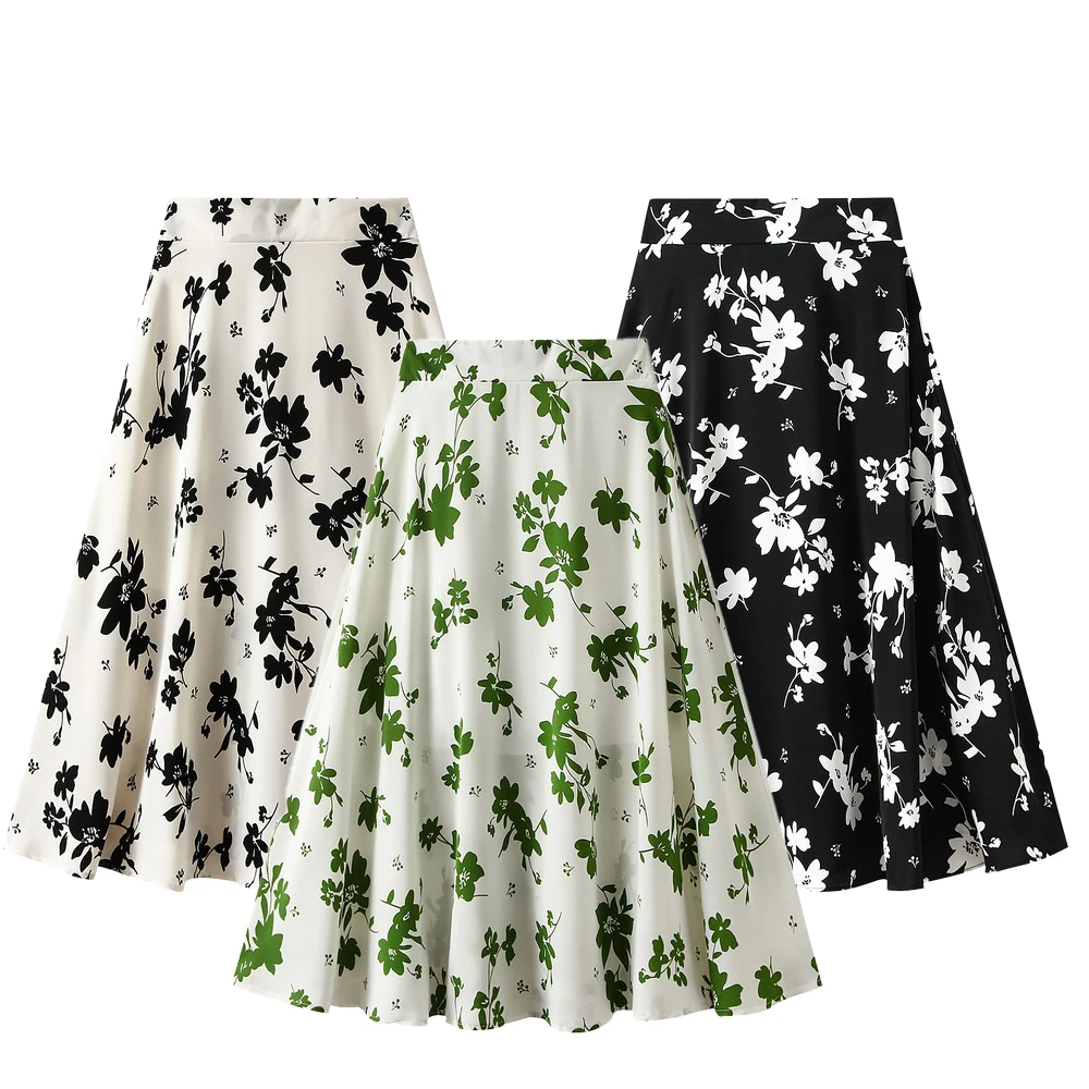 Fashion Autumn Casual style dress floral printed skirt A line high waist skirt Pastoral style
Fashion Autumn Casual style dress floral printed skirt A line high waist skirt Pastoral style