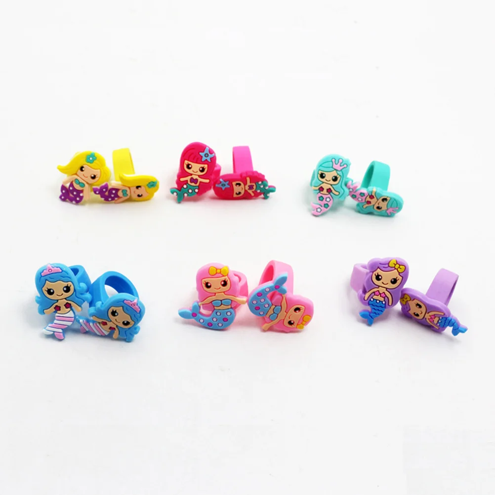 6pcs PVC Children Rings Adorable Large Mermaid Shape Rings Decorative Jewelry Birthday Party Favors Gifts for Kids
6pcs PVC Children Rings Adorable Large Mermaid Shape Rings Decorative Jewelry Birthday Party Favors Gifts for Kids