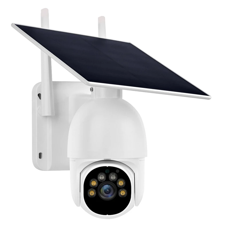 Tuya 1080P HD Low Power Solar Camera PTZ Night Vision Two Way Audio Solar Panel Outdoor Monitoring Solar Power IP Camera
Tuya 1080P HD Low Power Solar Camera PTZ Night Vision Two Way Audio Solar Panel Outdoor Monitoring Solar Power IP Camera