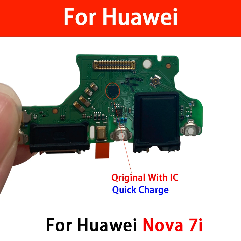 

USB Charging Port Board Flex Cable Connector Parts For Huawei Nova 5T 7 8 9 10 Pro Se Microphone Module