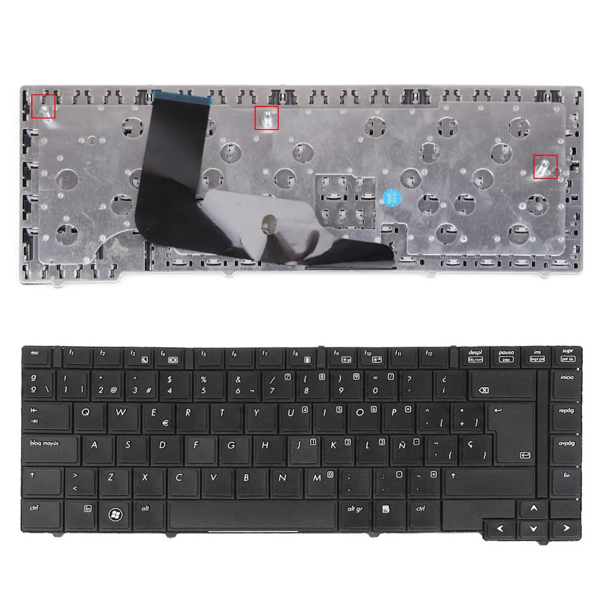 SP/Spanish Keyboard for HP EliteBook 8440P 8440W BLACK Without Point Stick OEM NSK-HGM01
SP/Spanish Keyboard for HP EliteBook 8440P 8440W BLACK Without Point Stick OEM NSK-HGM01