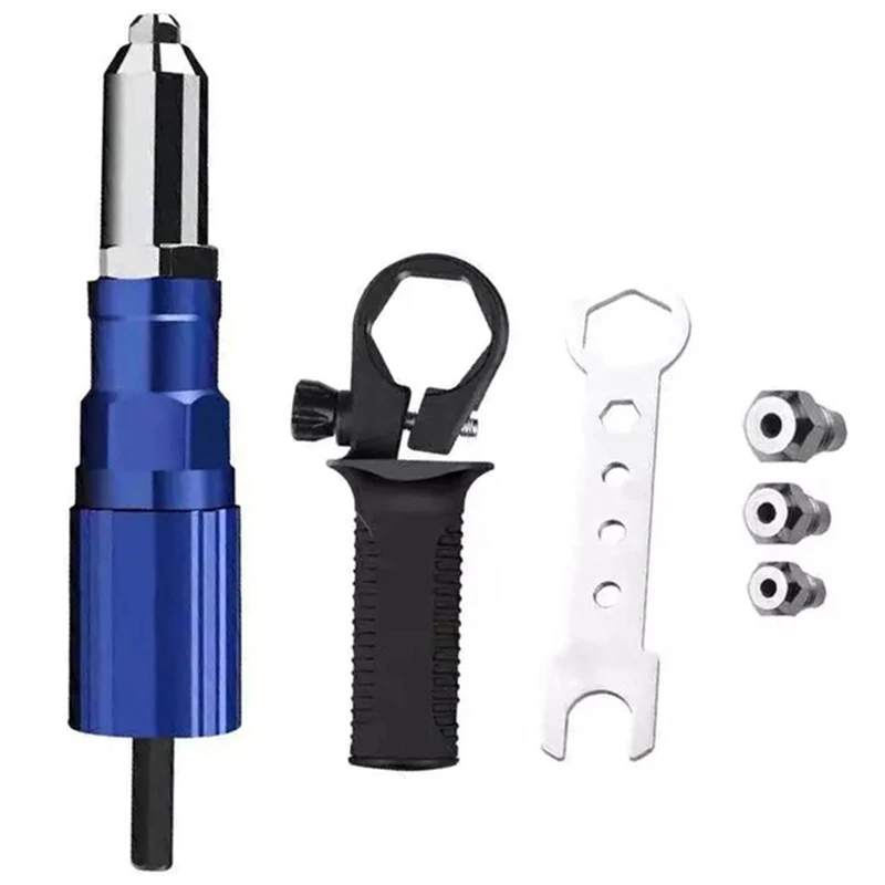 

Electric Rivet 2.4Mm-4.8Mm Rivet Nut Drill Adapter Cordless Riveting Tool Insert Nut Pull Rivet Tool