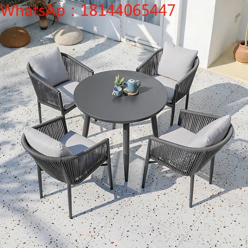 

Outdoor tables, chairs, courtyards, villas, rattan chairs, waterproof, sunscreen outdoor garden terraces, leisure tables and cha