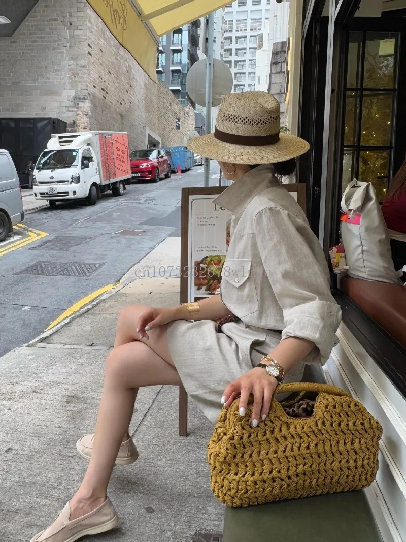 Luxury Handwoven Straw Tote with Rattan Handles 10 S568223ea4e714e99b3b23554ca3e63acm
