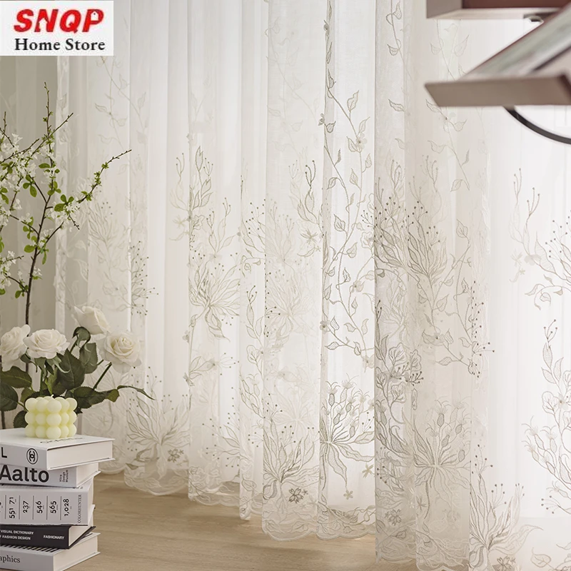 Modern Simple Curtains for Living Dining Room Bedroom High-End Embroidered Window Screen
Modern Simple Curtains for Living Dining Room Bedroom High-End Embroidered Window Screen