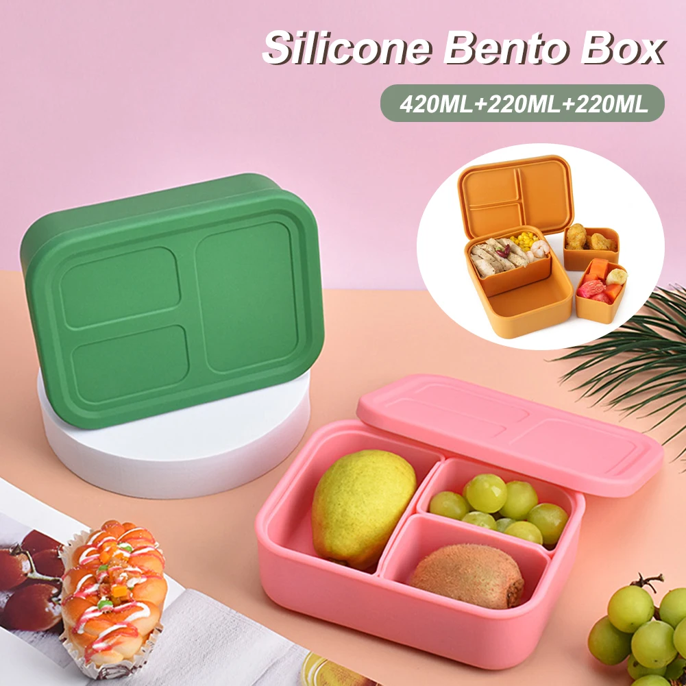 1PCS Silicone Lunch Box Leakproof Food Storage Container Portable Bento Lunch Box Microwave Oven Dinnerware Students Lunch Box
1PCS Silicone Lunch Box Leakproof Food Storage Container Portable Bento Lunch Box Microwave Oven Dinnerware Students Lunch Box