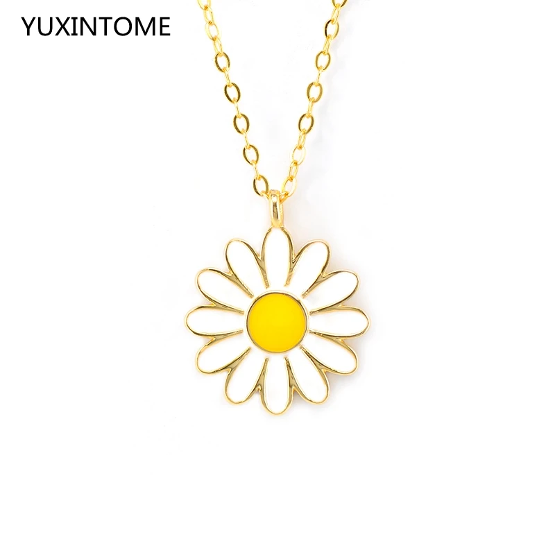 925 Sterling Silver Daisy Pendant Necklace Bohemian Flower Necklace Enamel Necklace Fashion Party Jewelry Gifts
925 Sterling Silver Daisy Pendant Necklace Bohemian Flower Necklace Enamel Necklace Fashion Party Jewelry Gifts