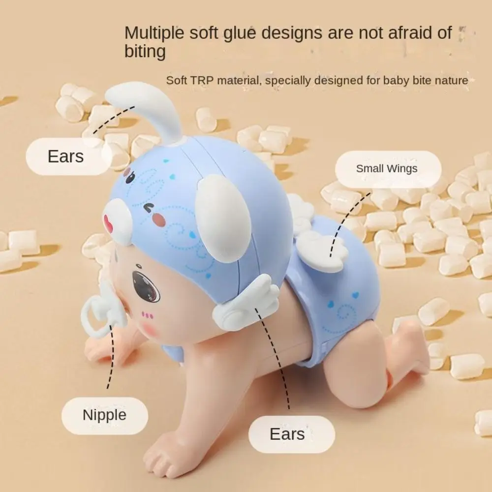 

Electric Toddlers Baby Pacifier Crawling Toys Infants 6-12 Months Learning Climb Electric Climbing Baby Pink Montessori Gift