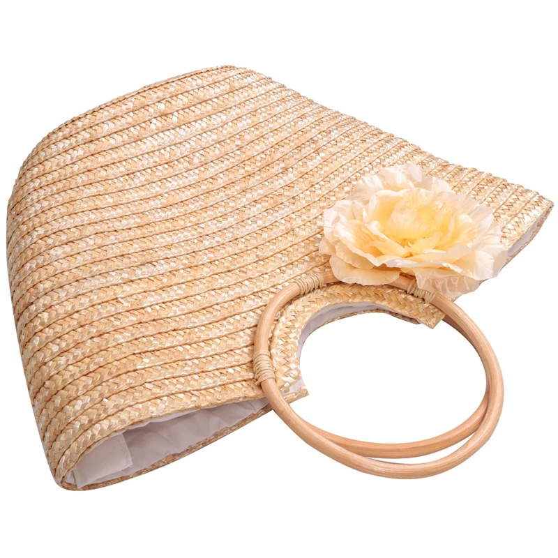 Women's Straw Handbag Flower Woven Summer Beach Messenger Tote Bag Basket Shopper Purse
Women's Straw Handbag Flower Woven Summer Beach Messenger Tote Bag Basket Shopper Purse